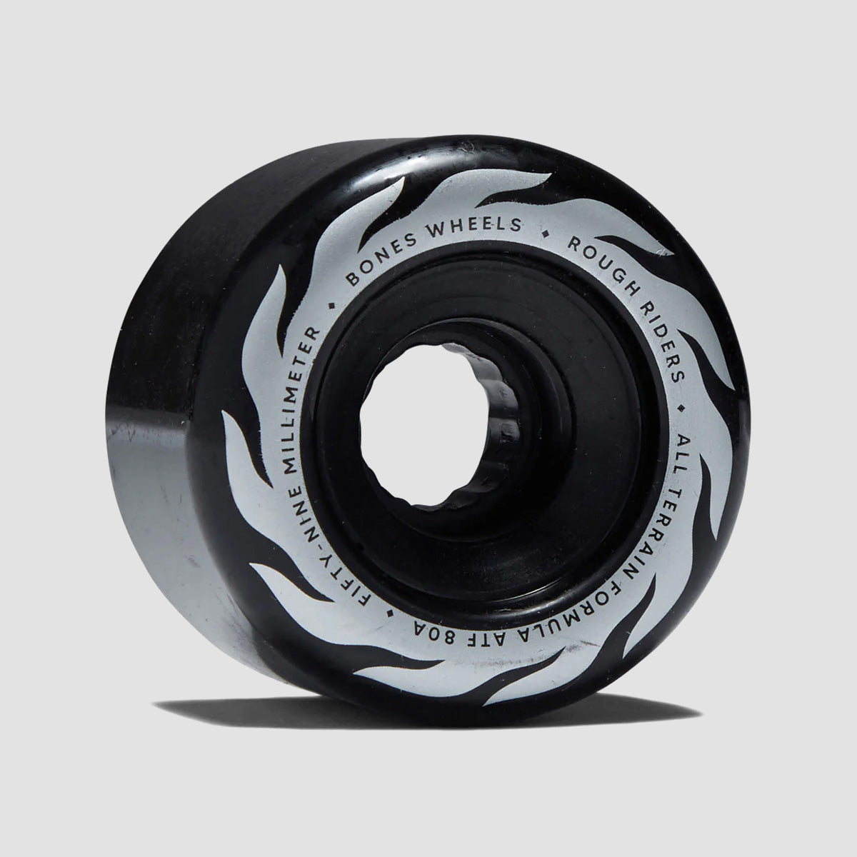 Bones Rough Riders Eternal Flame 80A ATF Skateboard Wheels Black 59mm