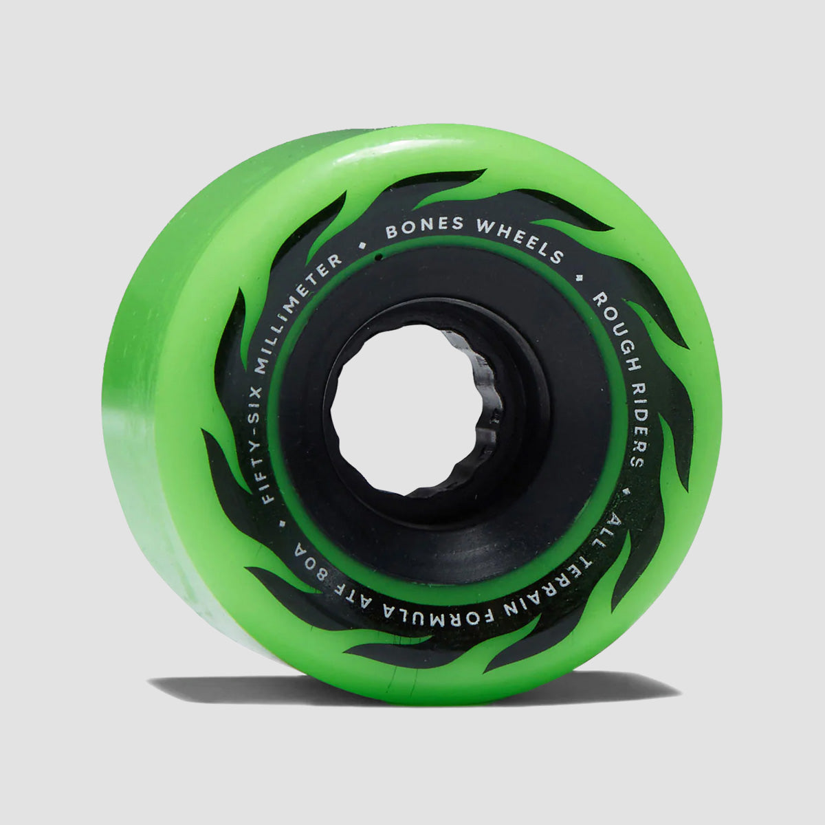 Bones Rough Riders Eternal Flame 80A ATF Skateboard Wheels Green 56mm