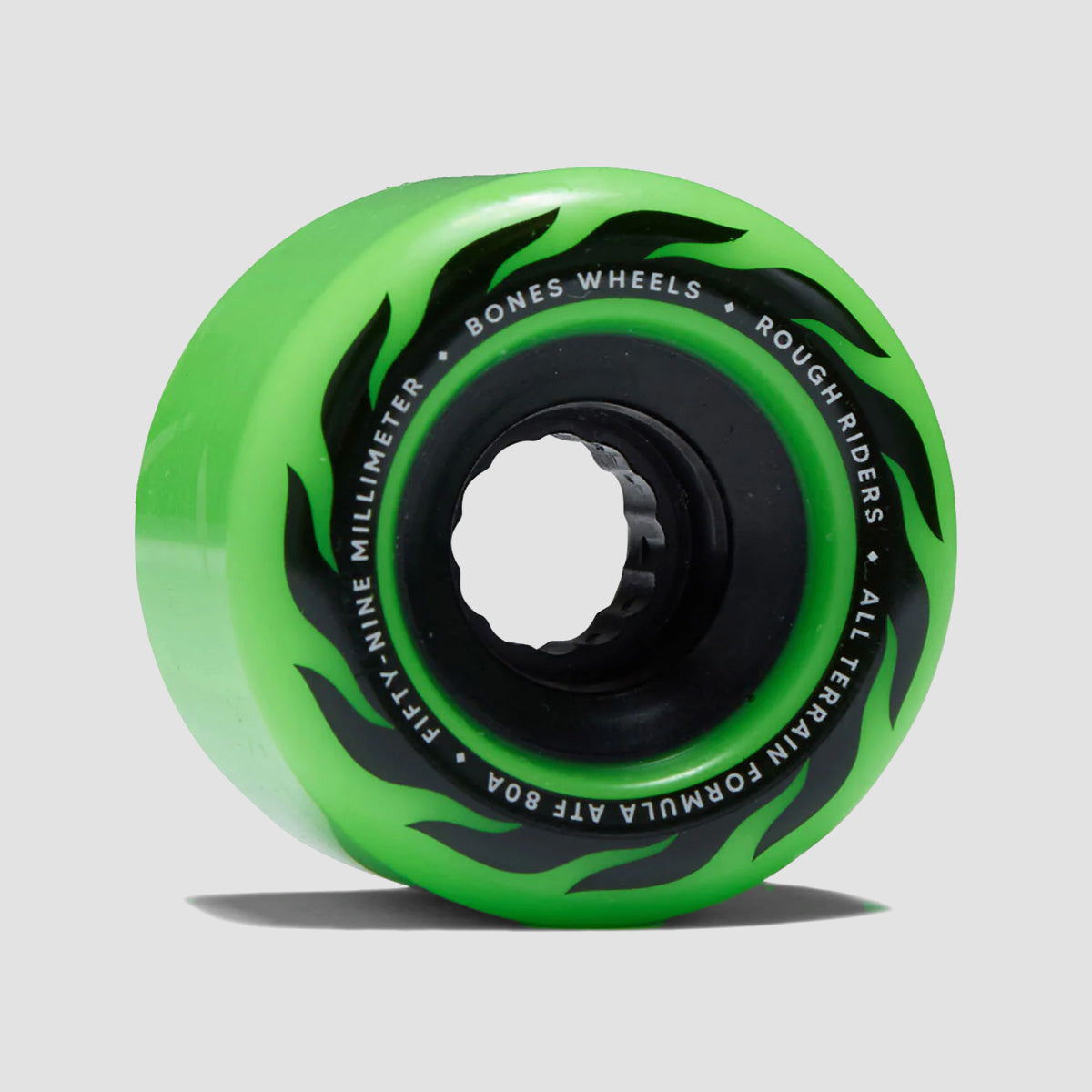 Bones Rough Riders Eternal Flame 80A ATF Skateboard Wheels Green 59mm