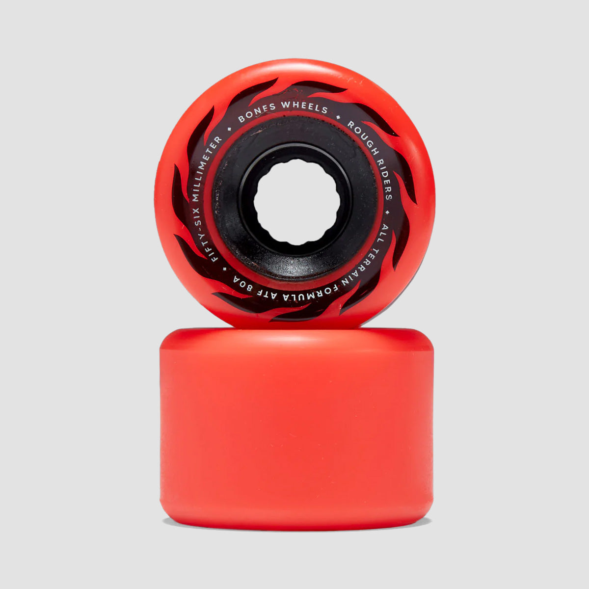 Bones Rough Riders Eternal Flame 80A ATF Skateboard Wheels Red 56mm