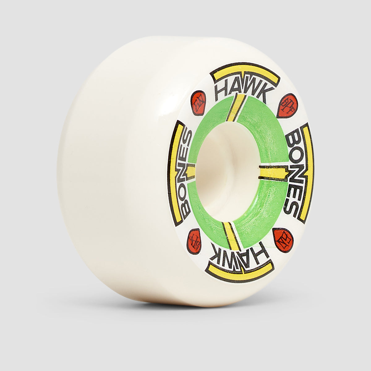 Bones Tony Hawk T-Bones II P5 Sidecut 84B SPF Skateboard Wheels White 60mm