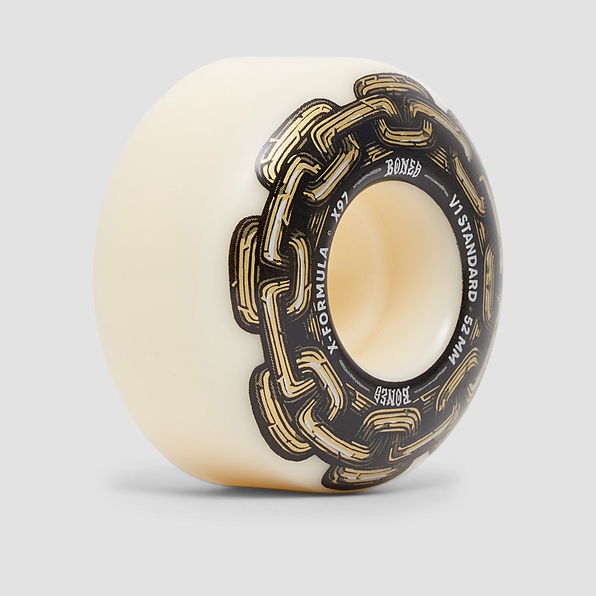 Bones X-Formula Gold Chain V1 X97A Standard Skateboard Wheels Natural 52mm