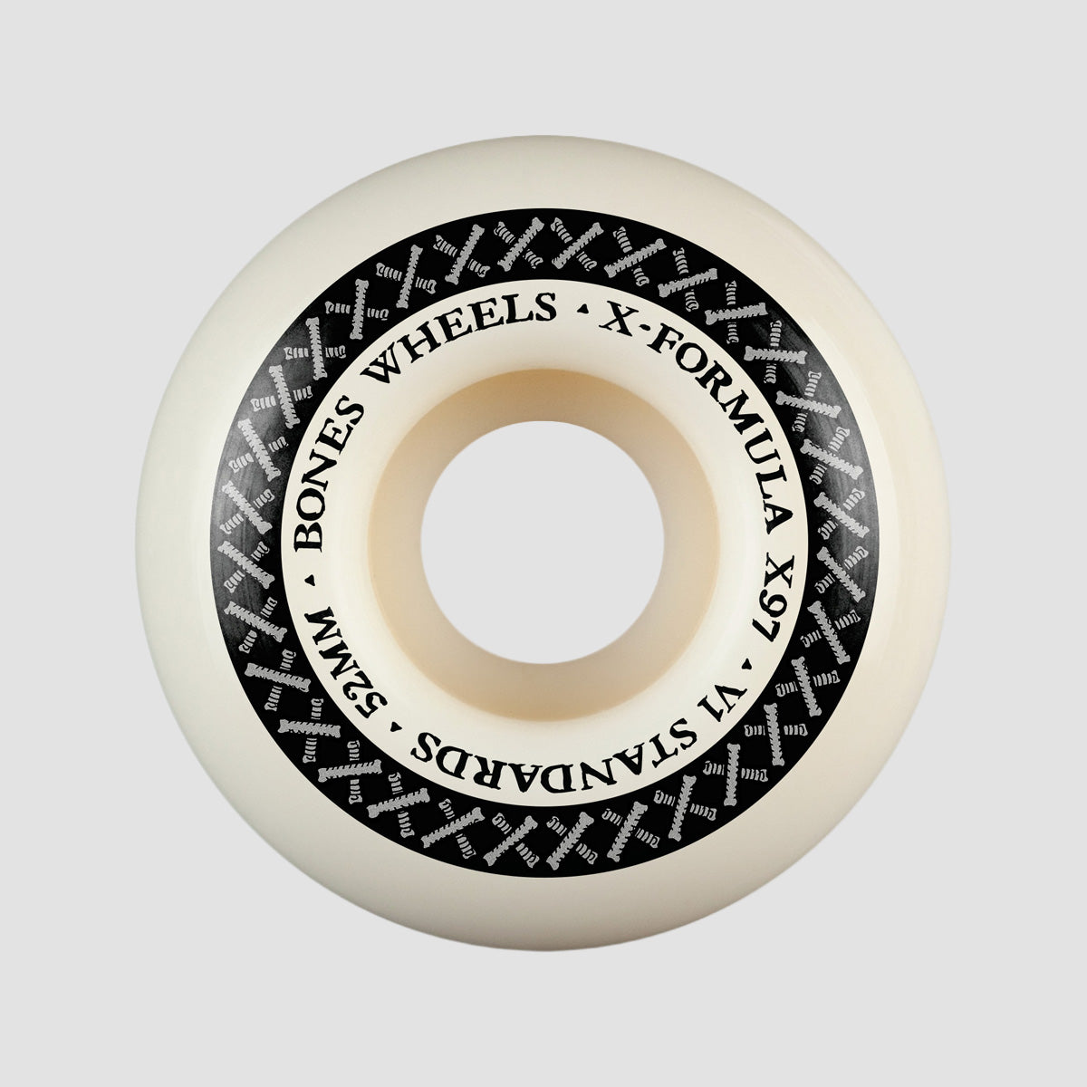 Bones X-Formula V1 Standard 97A Skateboard Wheels White 52mm