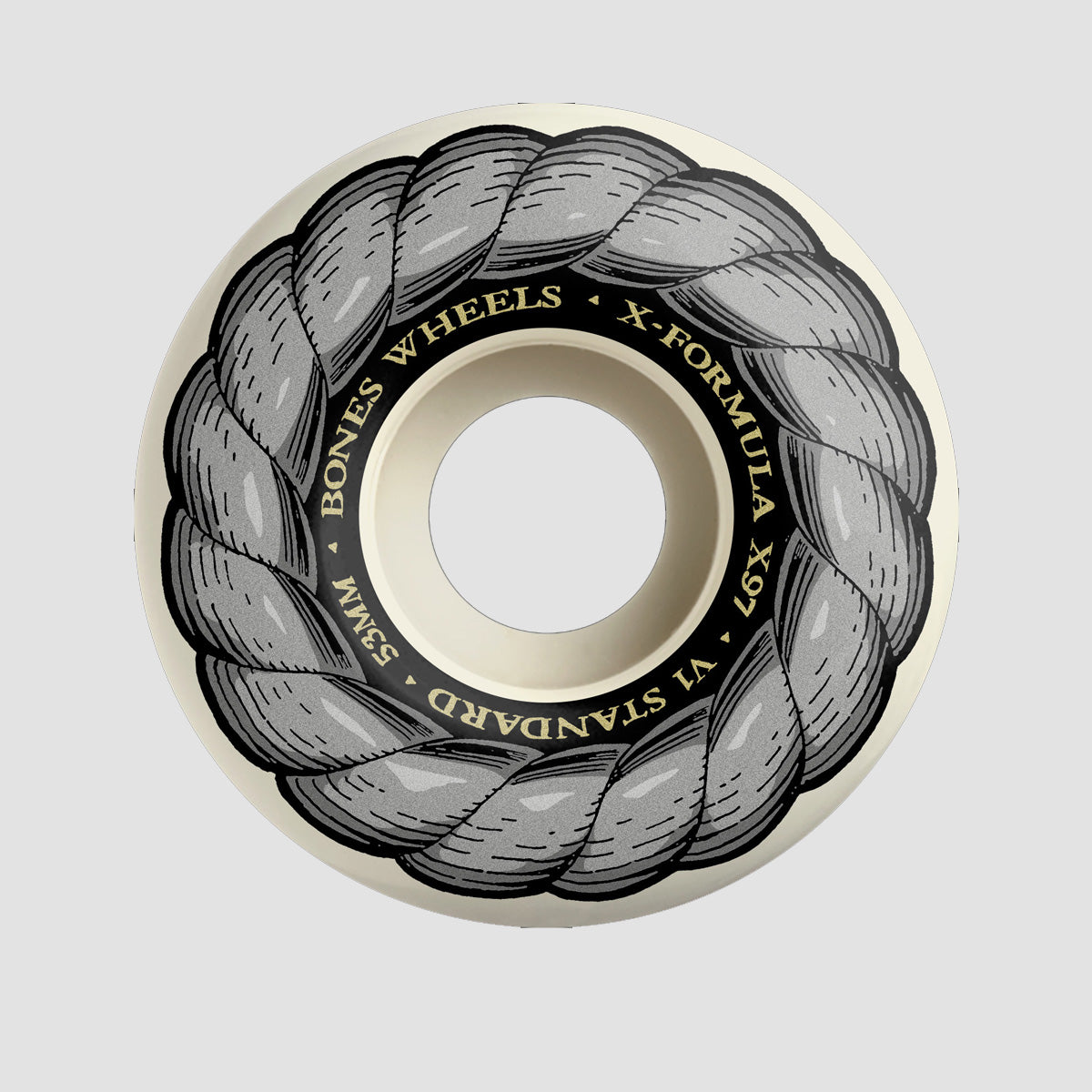 Bones X-Formula XF Standard V1 97A Skateboard Wheels White 52mm