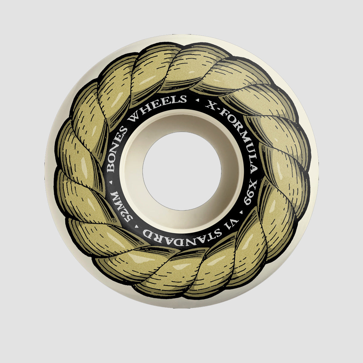 Bones X-Formula XF Standard V1 99A Skateboard Wheels White 52mm