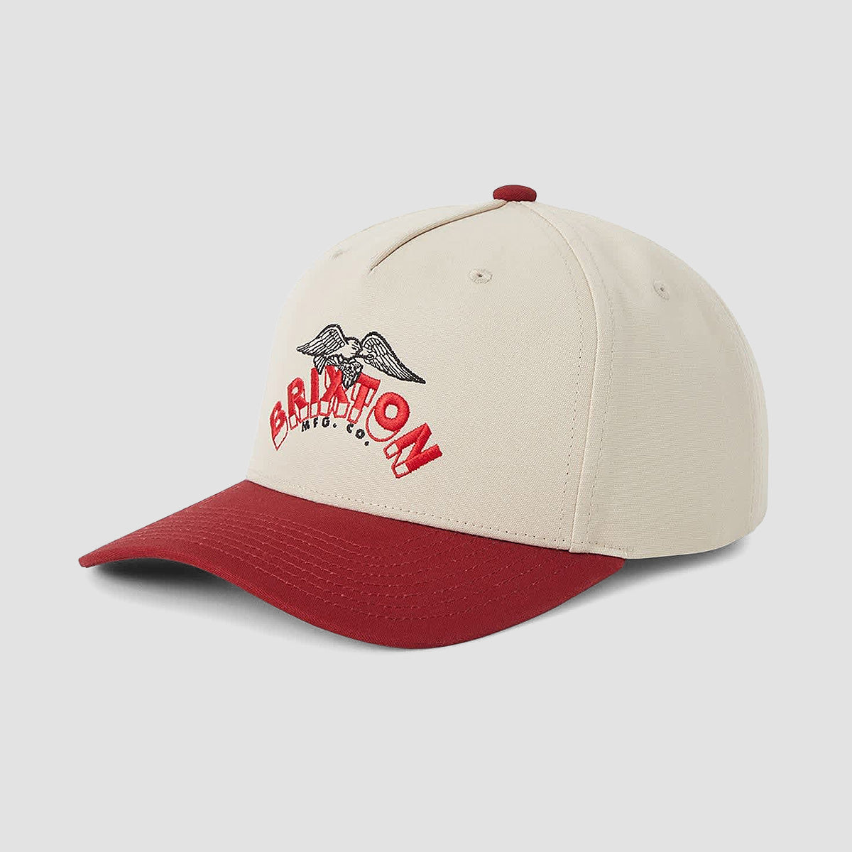 Brixton Banner Snapback Cap Whitecap/Dark Brick