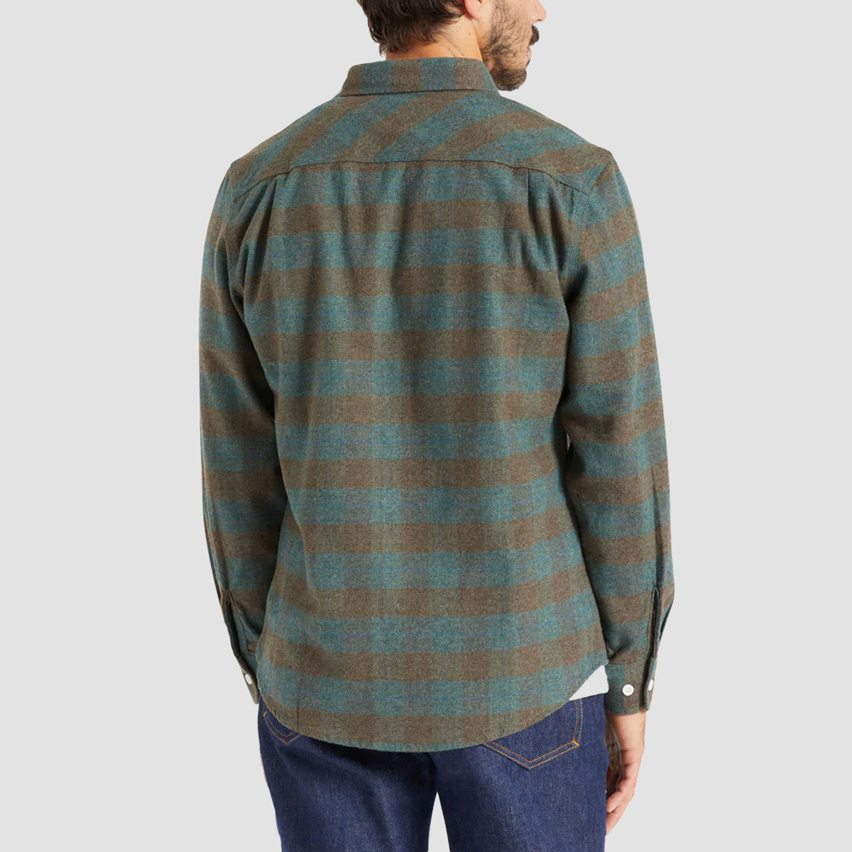 Brixton Bowery Flannel Longsleeve Shirt Ocean