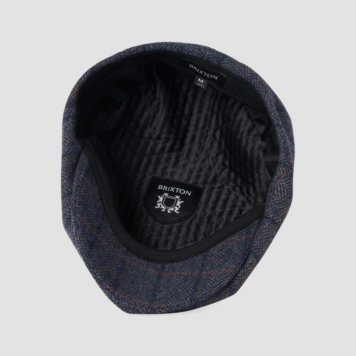 Brixton Brood Newsboy Cap Washed Navy/Beige