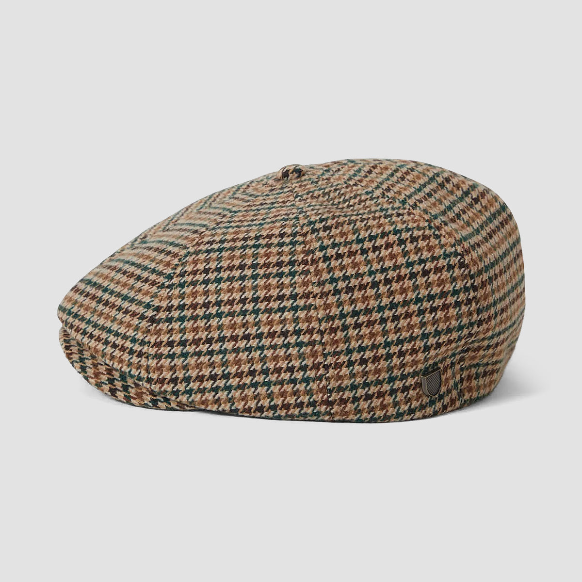 Brixton Brood Snap Flat Cap Dusted Ochre/Khaki/Verdant Green