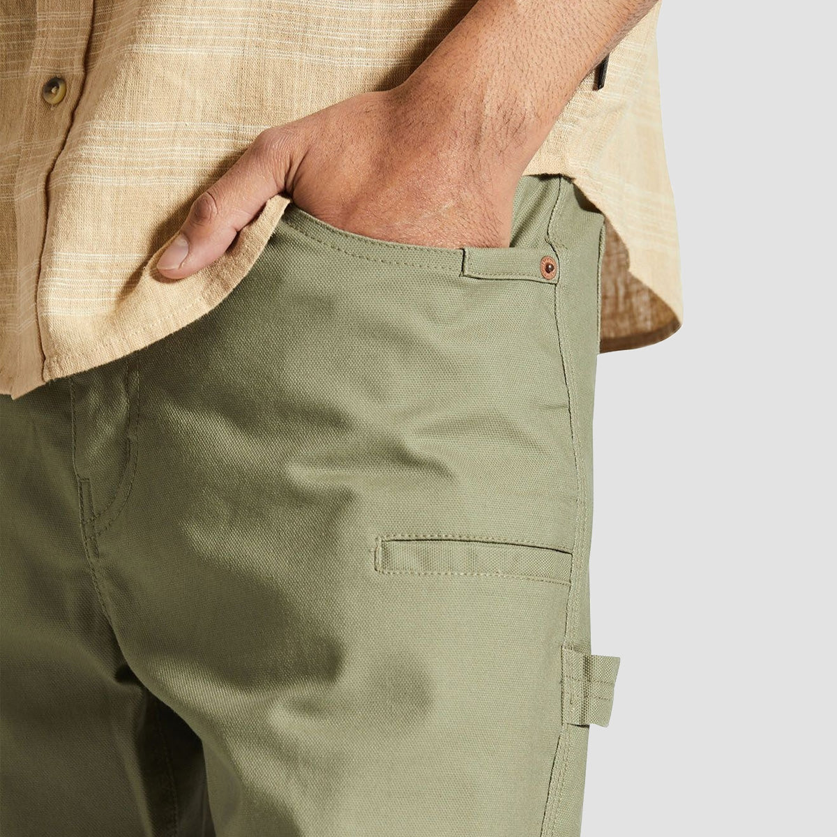 Brixton Builders Carpenter Pants Olive Surplus