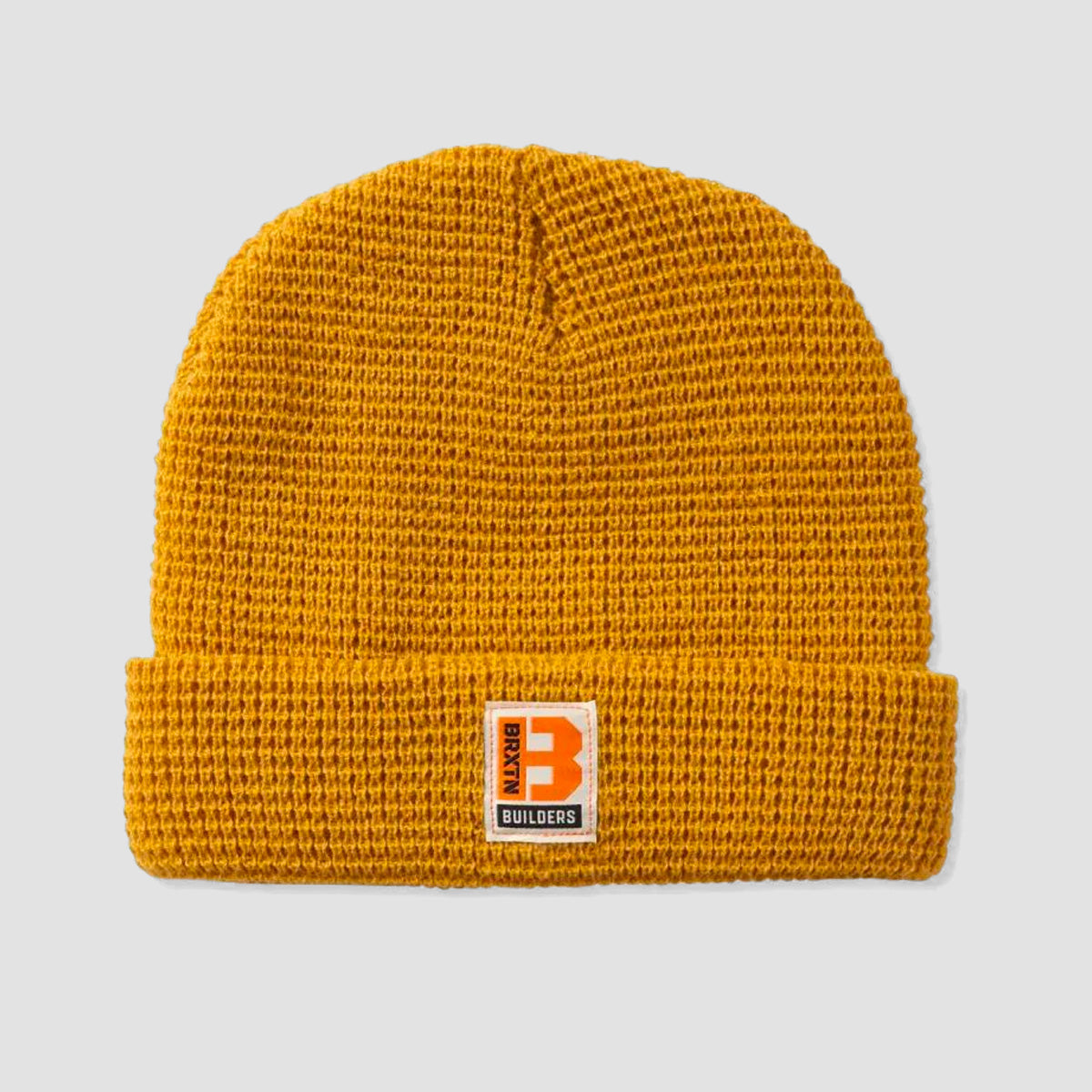 Brixton Builders Waffle Knit Beanie Bright Gold