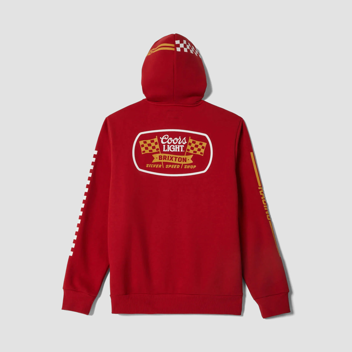 Brixton Coors Light Pit Stop Pullover Hoodie Coors Red