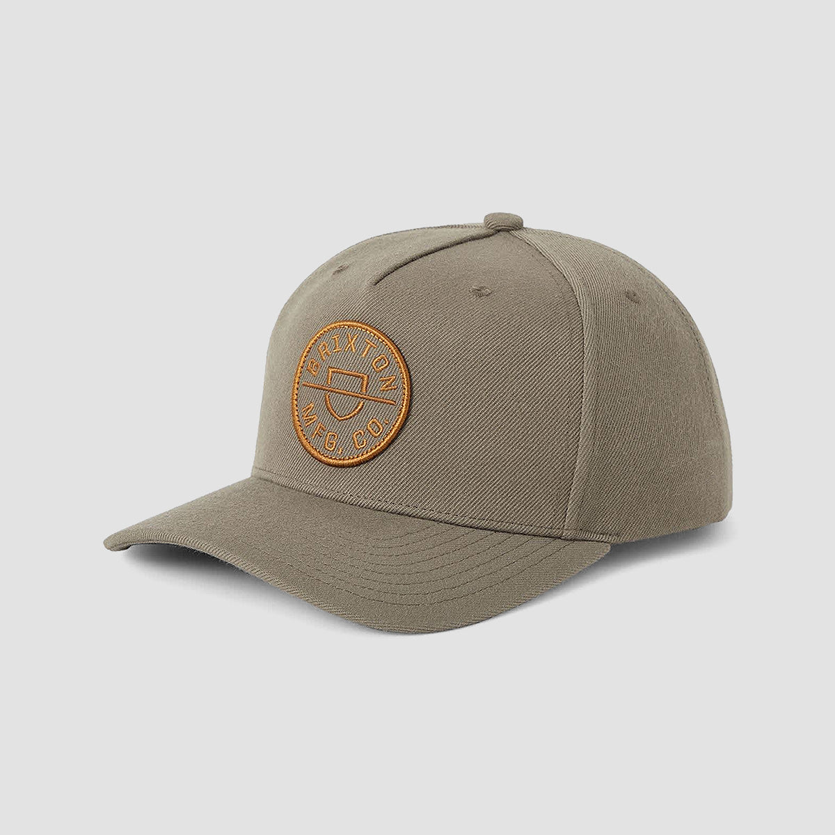 Brixton Crest C MP Snapback Cap Dark Olive/Caramel