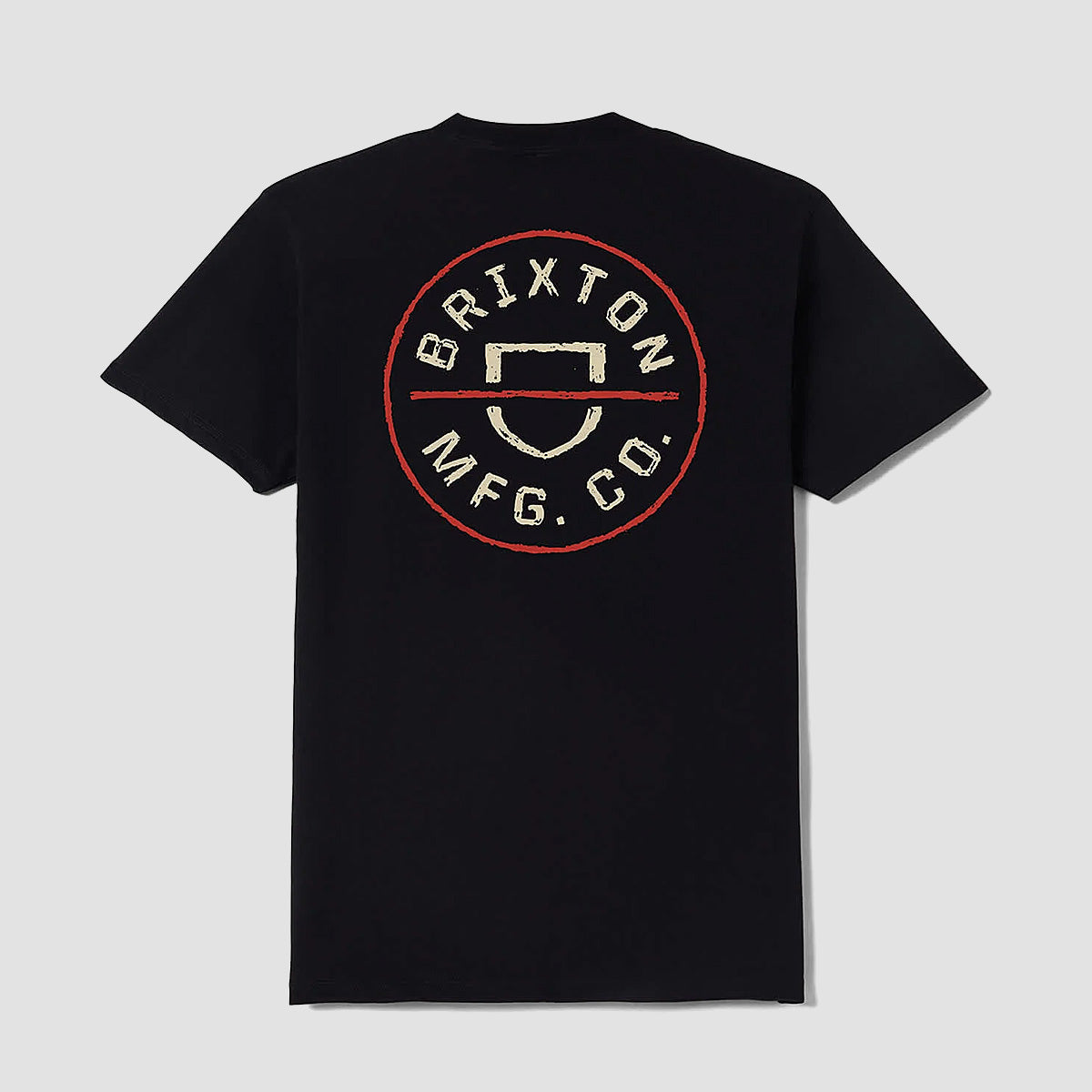 Brixton Crest II T-Shirt Black/Ivory/Brick Red