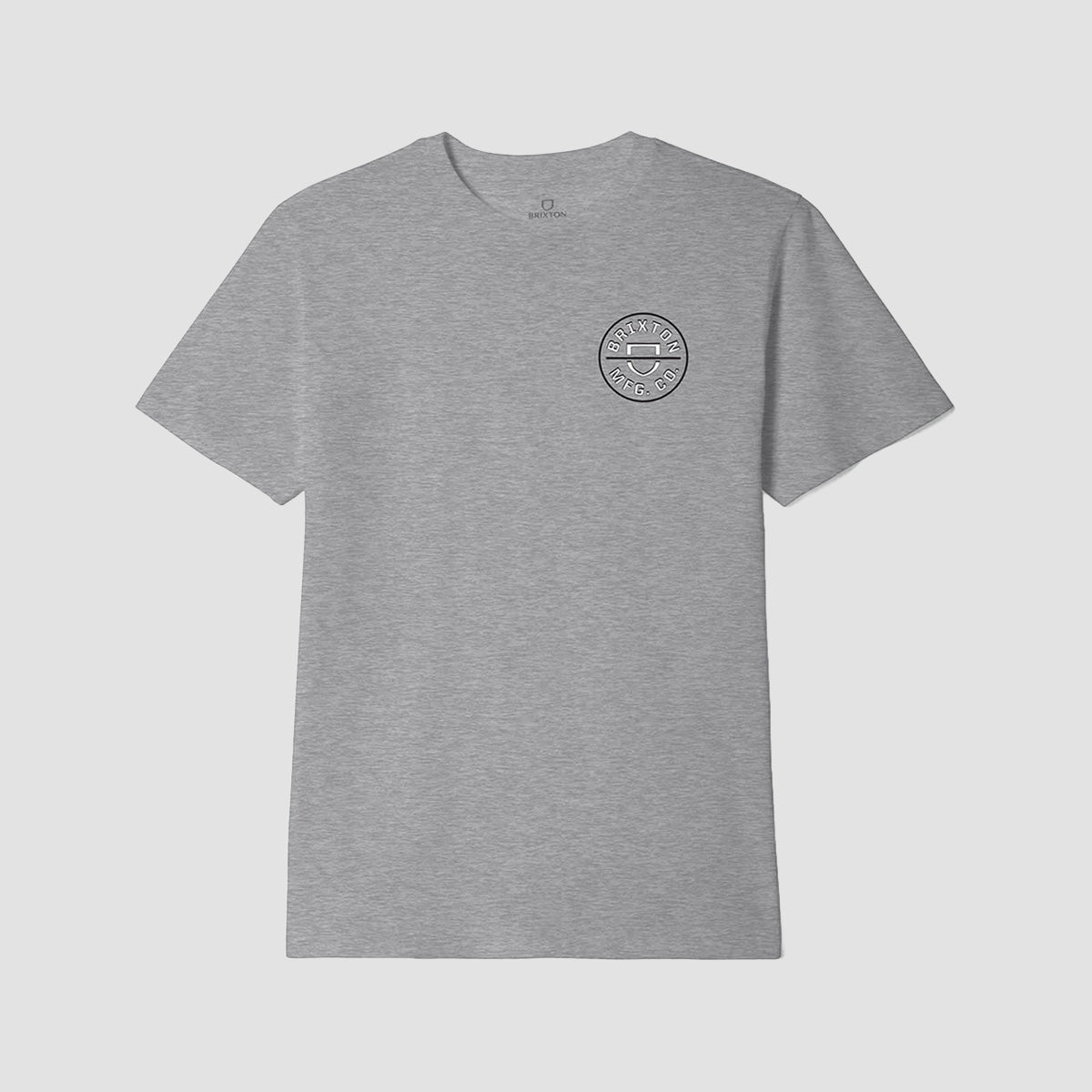 Brixton Crest II T-Shirt Heather/White/Black