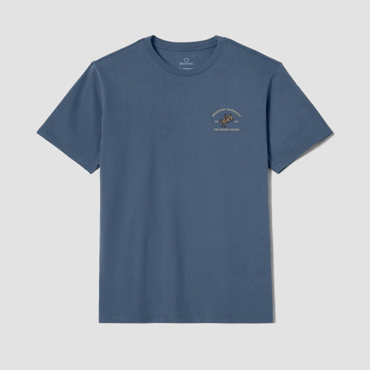 Brixton Danforth T-Shirt Harbor Blue