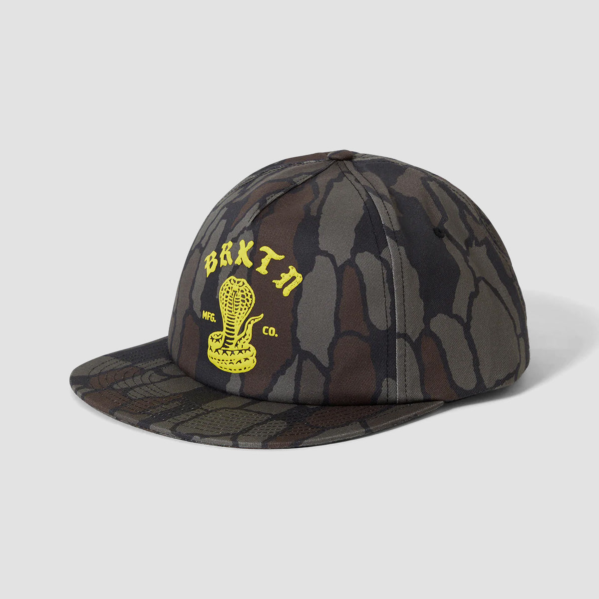 Brixton Darver HP Snapback Cap Bark Camo
