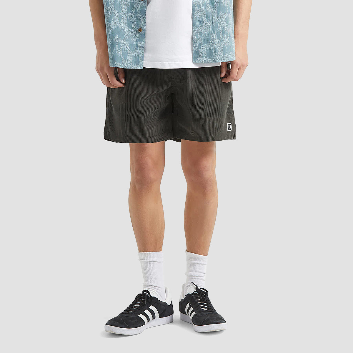 Brixton Everyday Corduroy Shorts Vintage Black