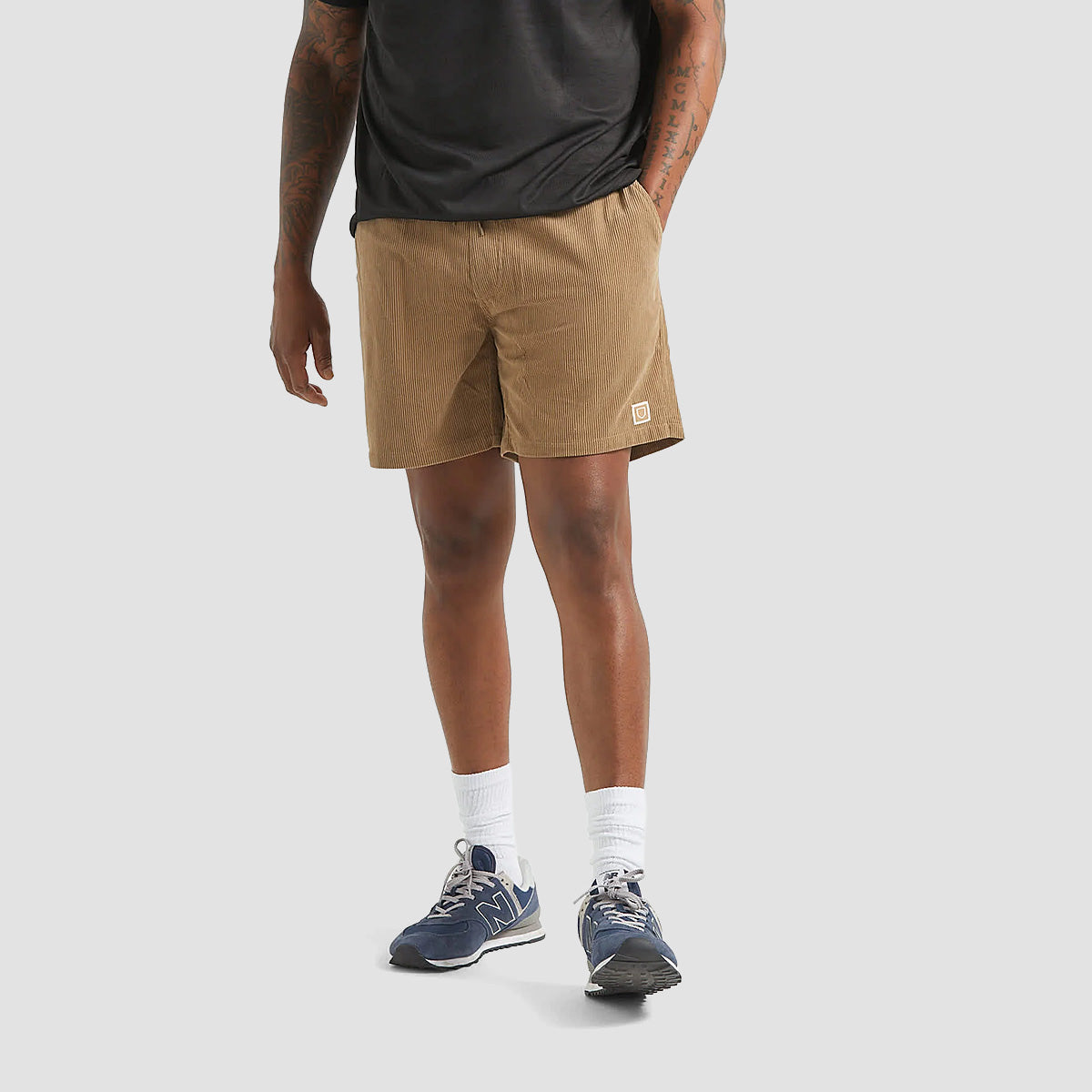 Brixton Everyday Corduroy Shorts Vintage Khaki