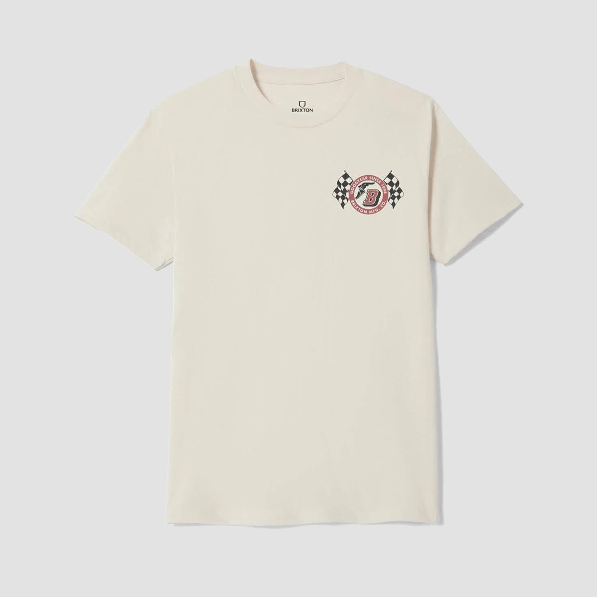 Brixton Goodyear Speedway T-Shirt Cream