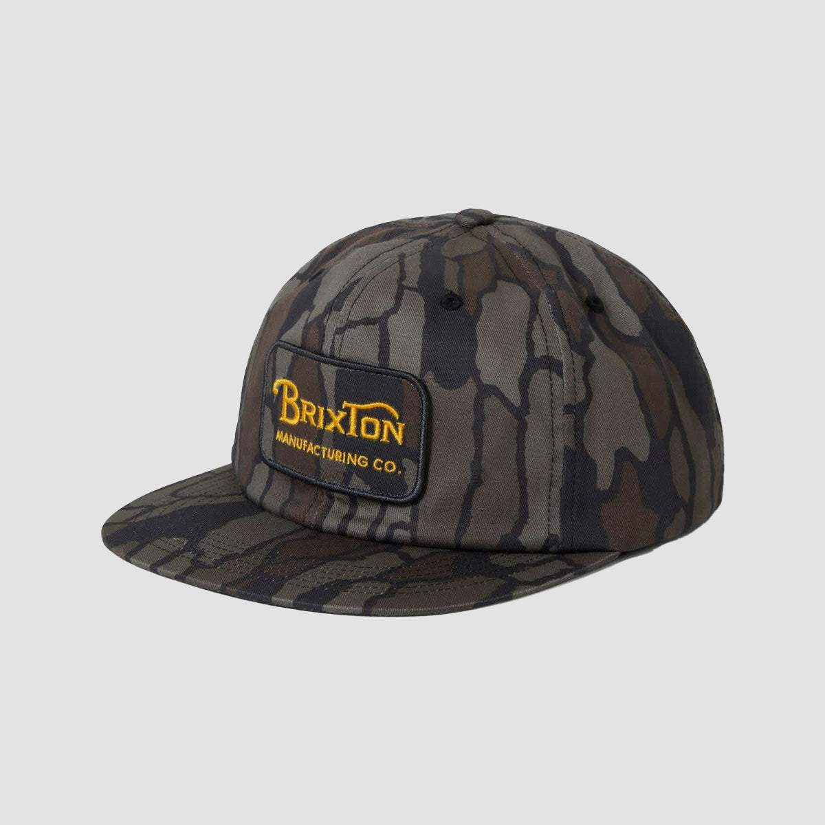 Brixton Grade HP Snapback Cap Bark Camo