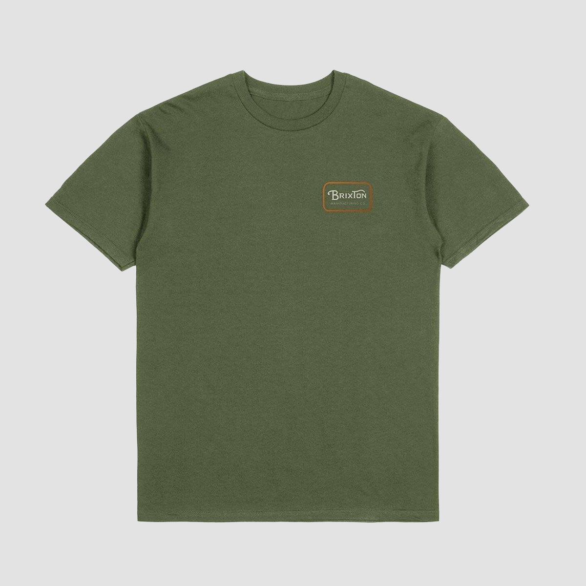 Brixton Grade T-Shirt Ivy Green/Rust/Off White