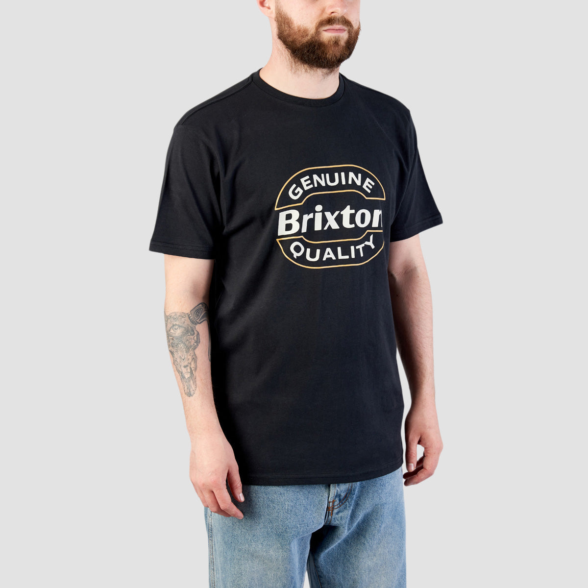 Brixton Keaton Tailored T-Shirt Black