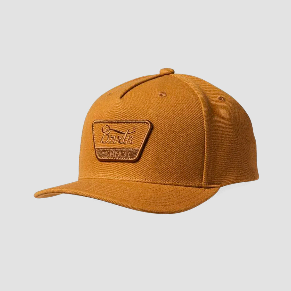 Brixton Linwood C MP Snapback Cap Golden Brown