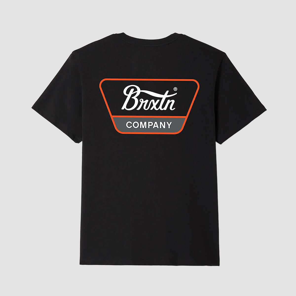 Brixton Linwood T-Shirt Black/White/Classic Orange