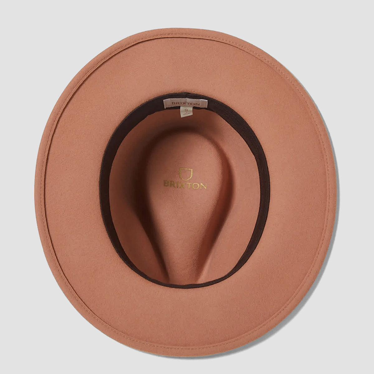 Brixton Messer Fedora Hat Italian Clay