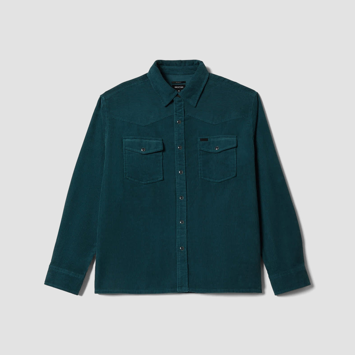 Brixton New West Relaxed Overshirt Night Sage Corduroy
