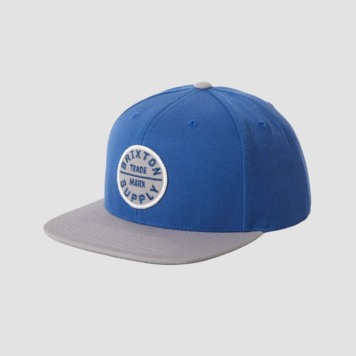 Brixton Oath III Snapback Cap Blue/Light Grey