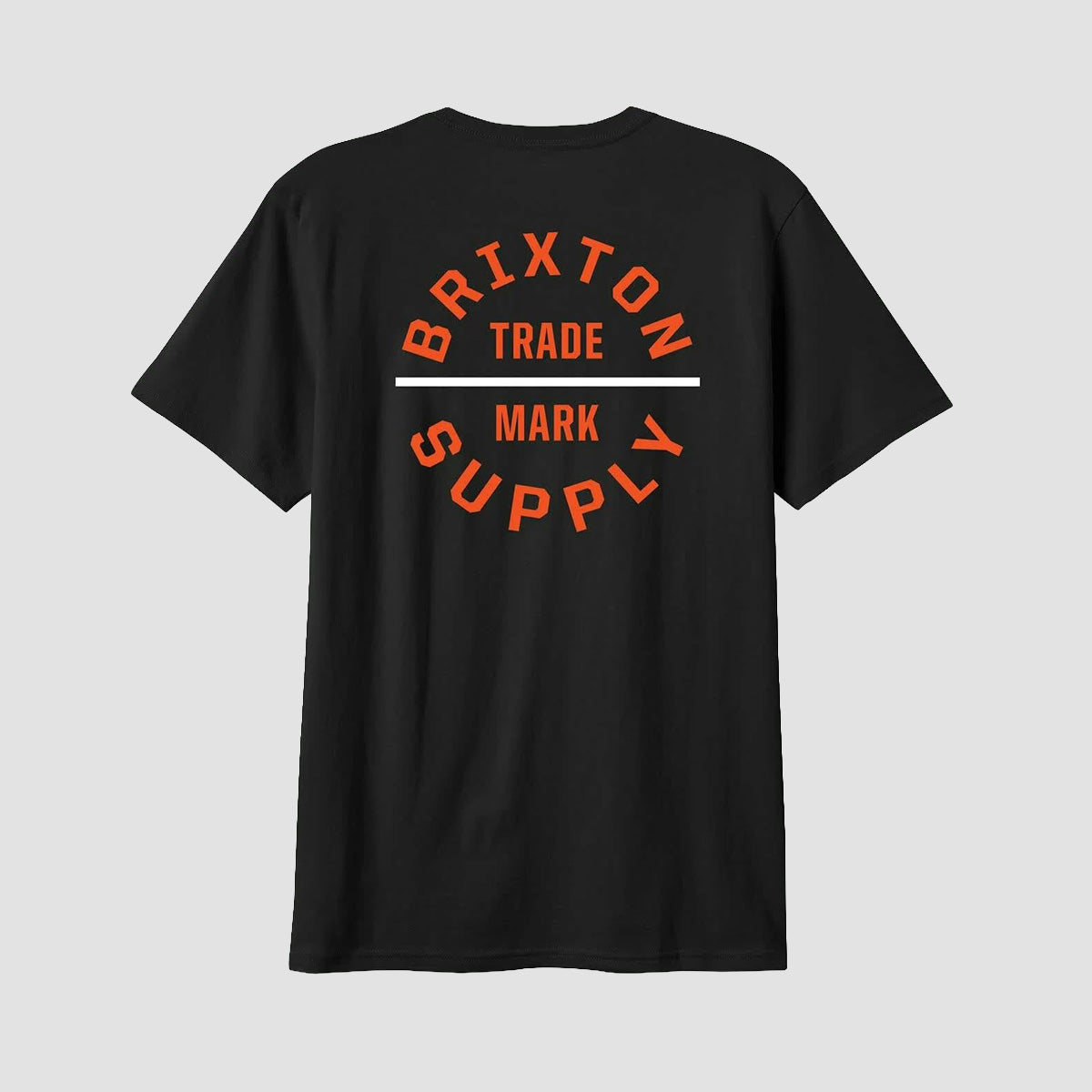 Brixton Oath V T-Shirt Black /Olive Surplus/White