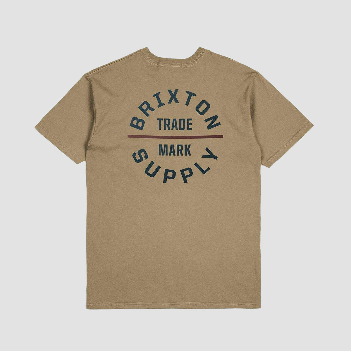 Brixton Oath V T-Shirt Tiger's Eye/Navy/Mahogany