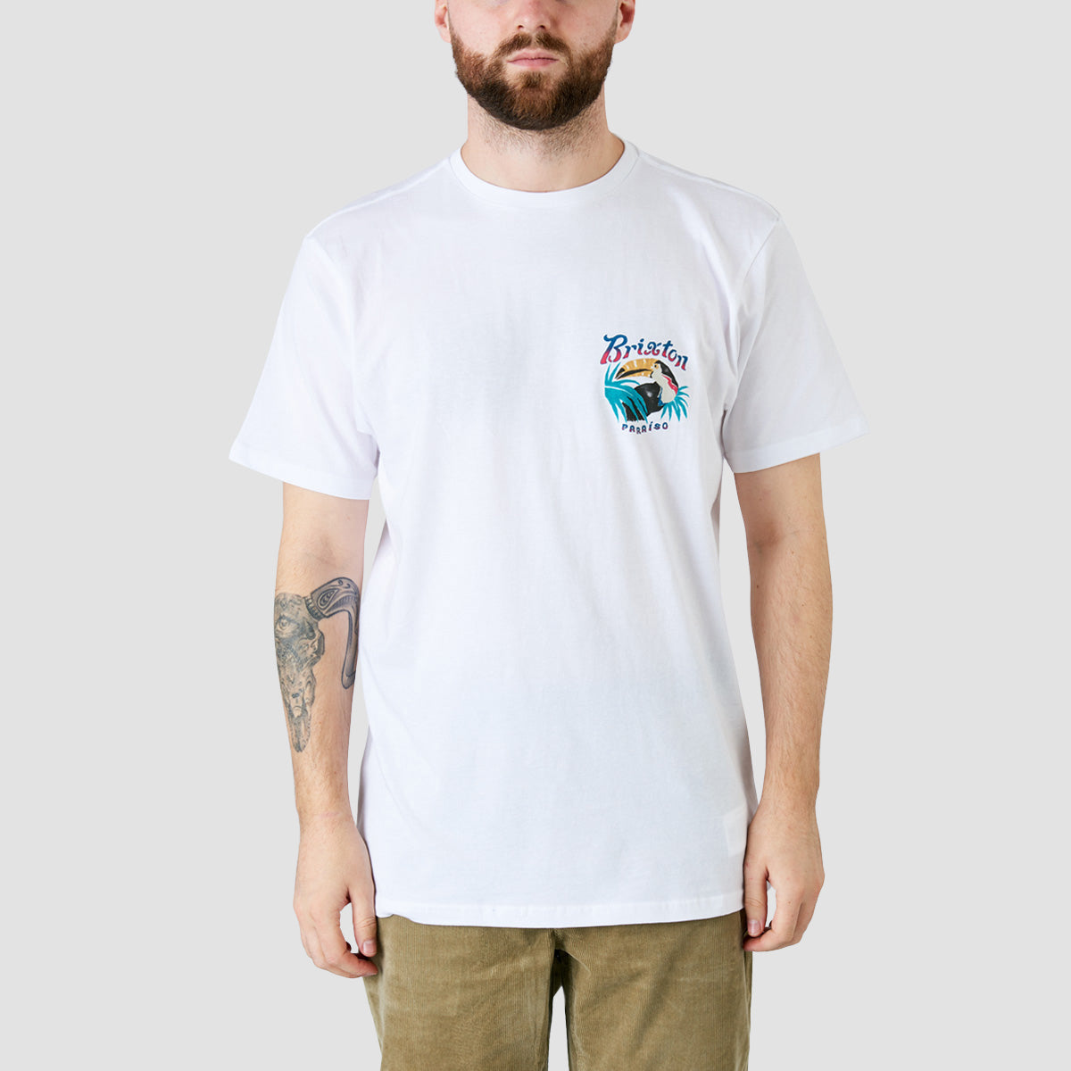 Brixton Paraiso Tailored T-Shirt White