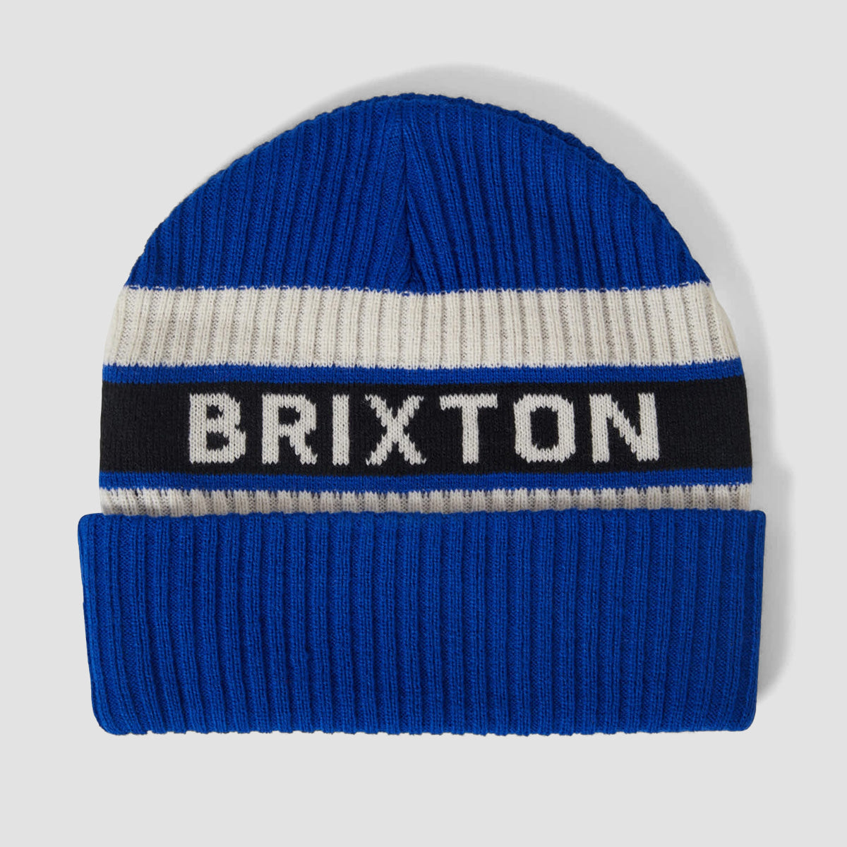 Brixton Rainier Striped Beanie Royal/White/Black