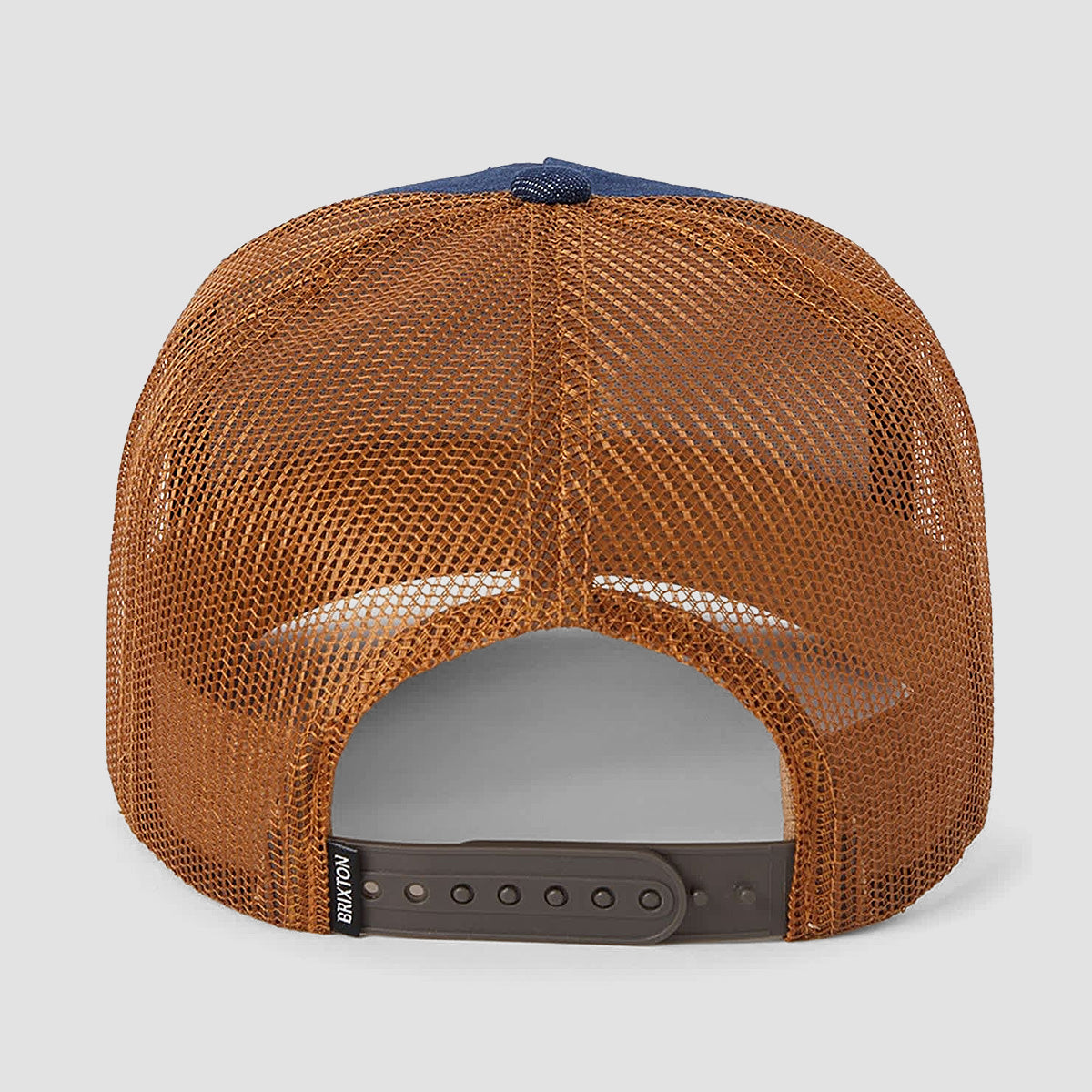 Brixton Reeves Trucker Cap Washed Denim/Caramel