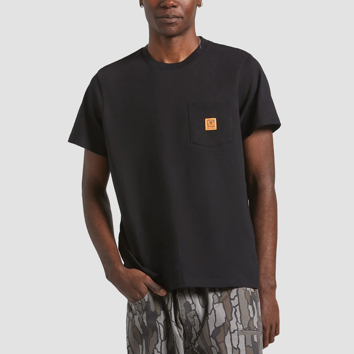 Brixton Union HW Boxy Pocket T-Shirt Black