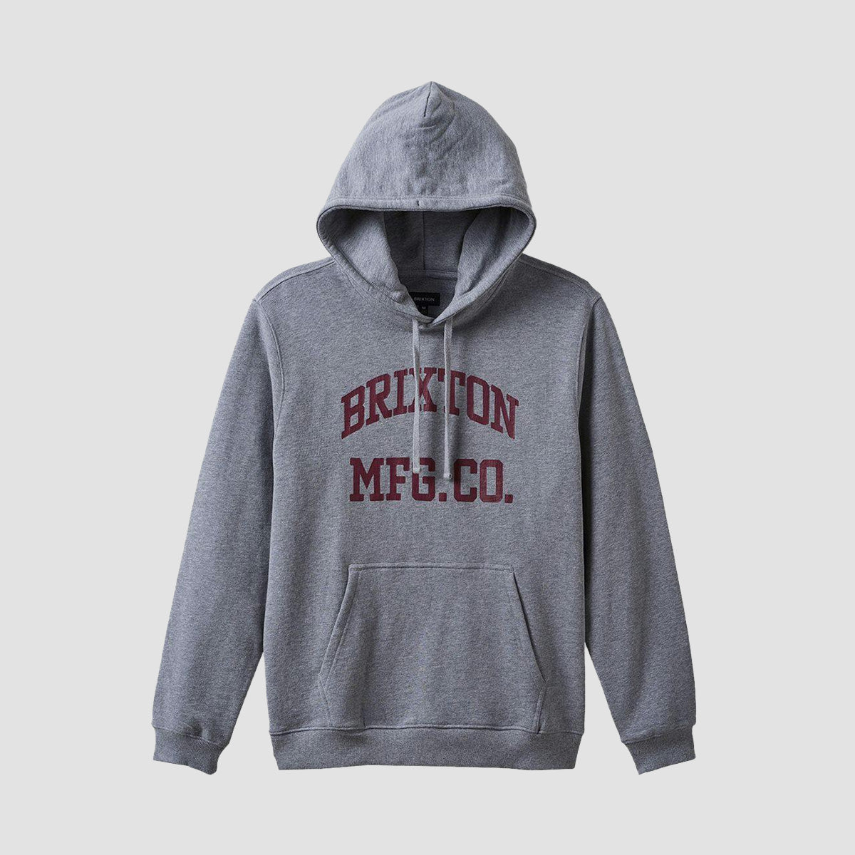 Brixton Varsity Broken In Pullover Hood Heather Grey