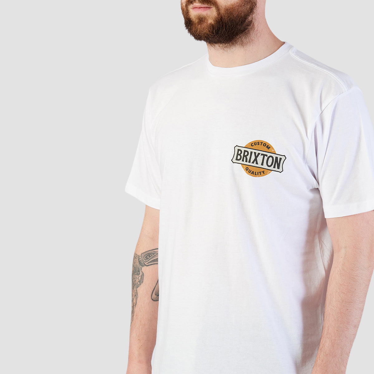 Brixton Wendall Tailored T-Shirt White