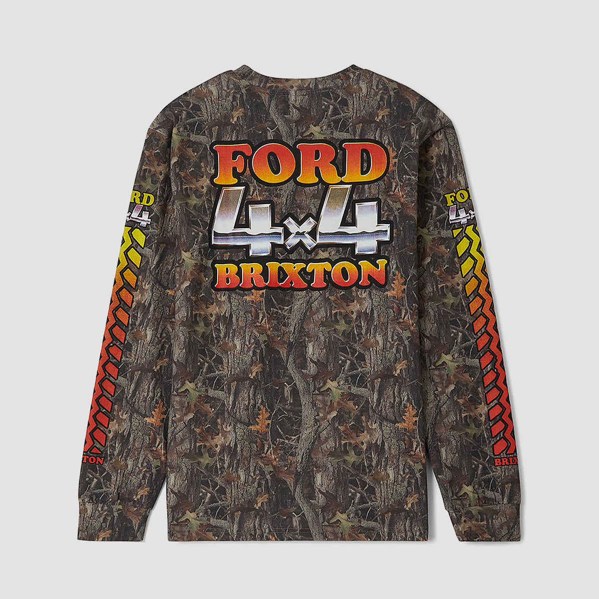 Brixton X Ford 4X4 Chrome Longsleeve T-Shirt Boxwood Green