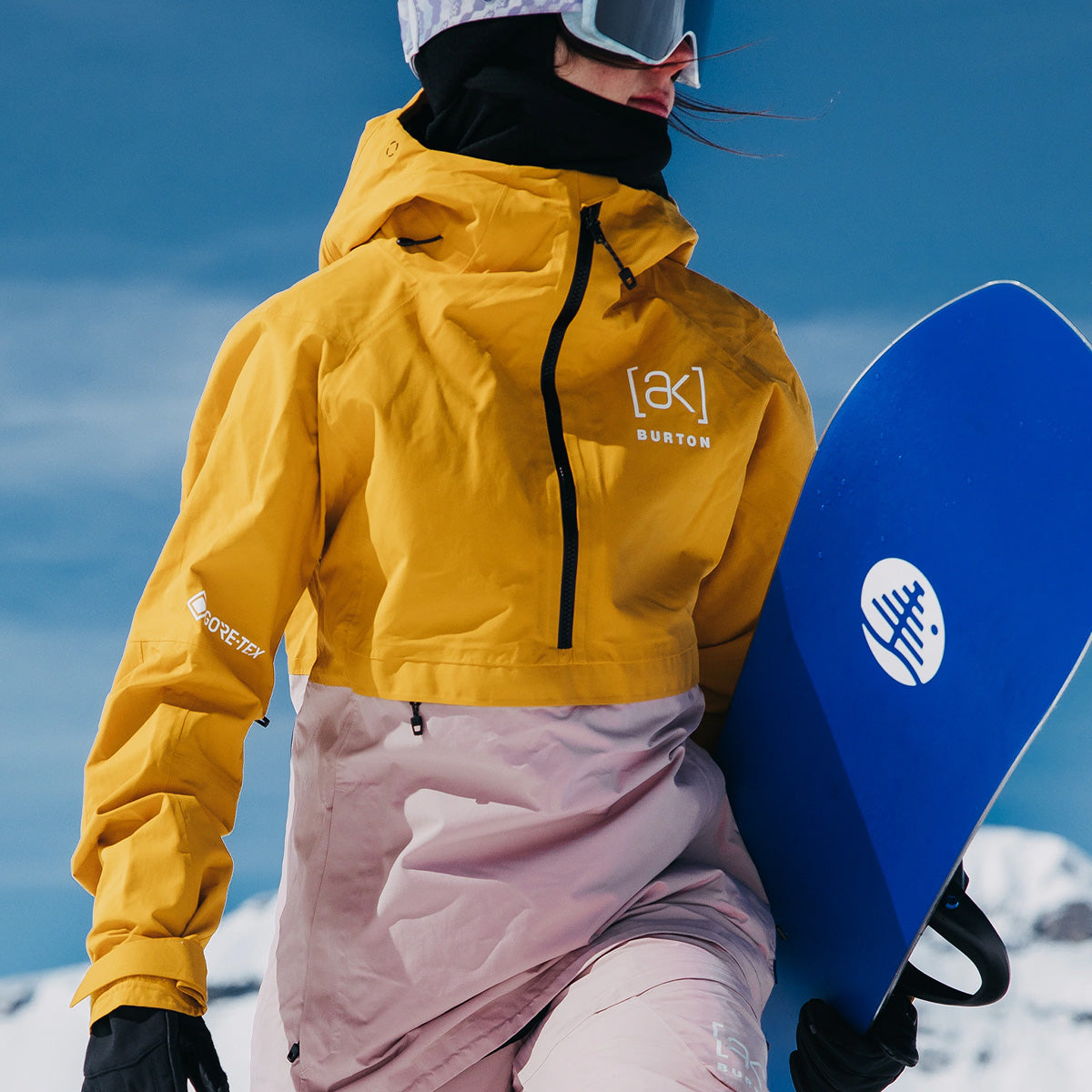 Burton [ak] Kimmy GORE-TEX 2L Pullover Snow Jacket Goldenrod/Shadow Pink - Womens