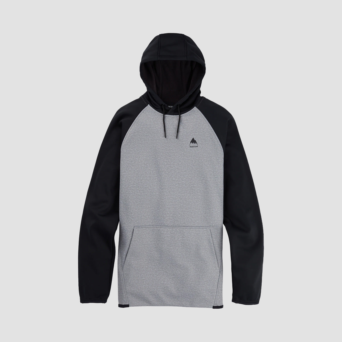 Burton Crown Weatherproof Snow Pullover Fleece Grey Heather/True Black