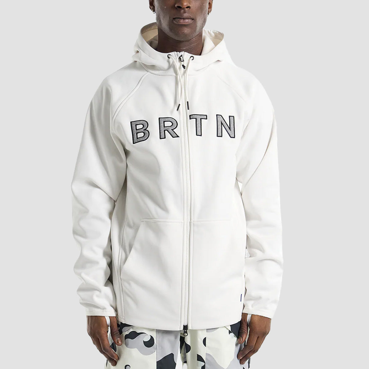 Burton Crown Weatherproof Snow Zip Fleece Stout White