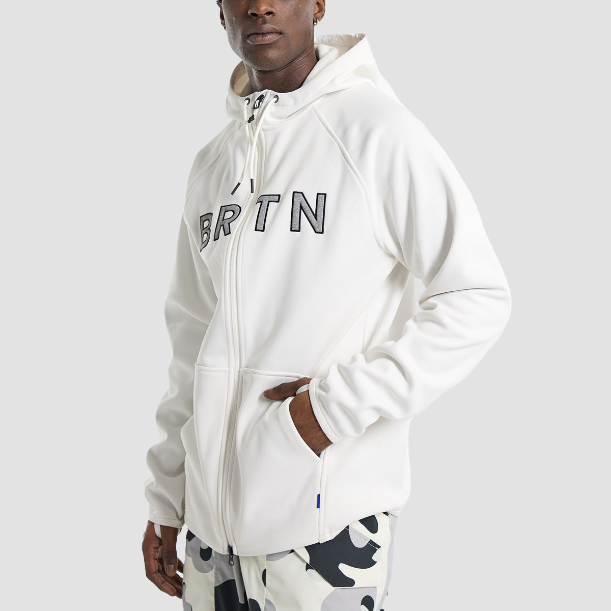 Burton Crown Weatherproof Snow Zip Fleece Stout White