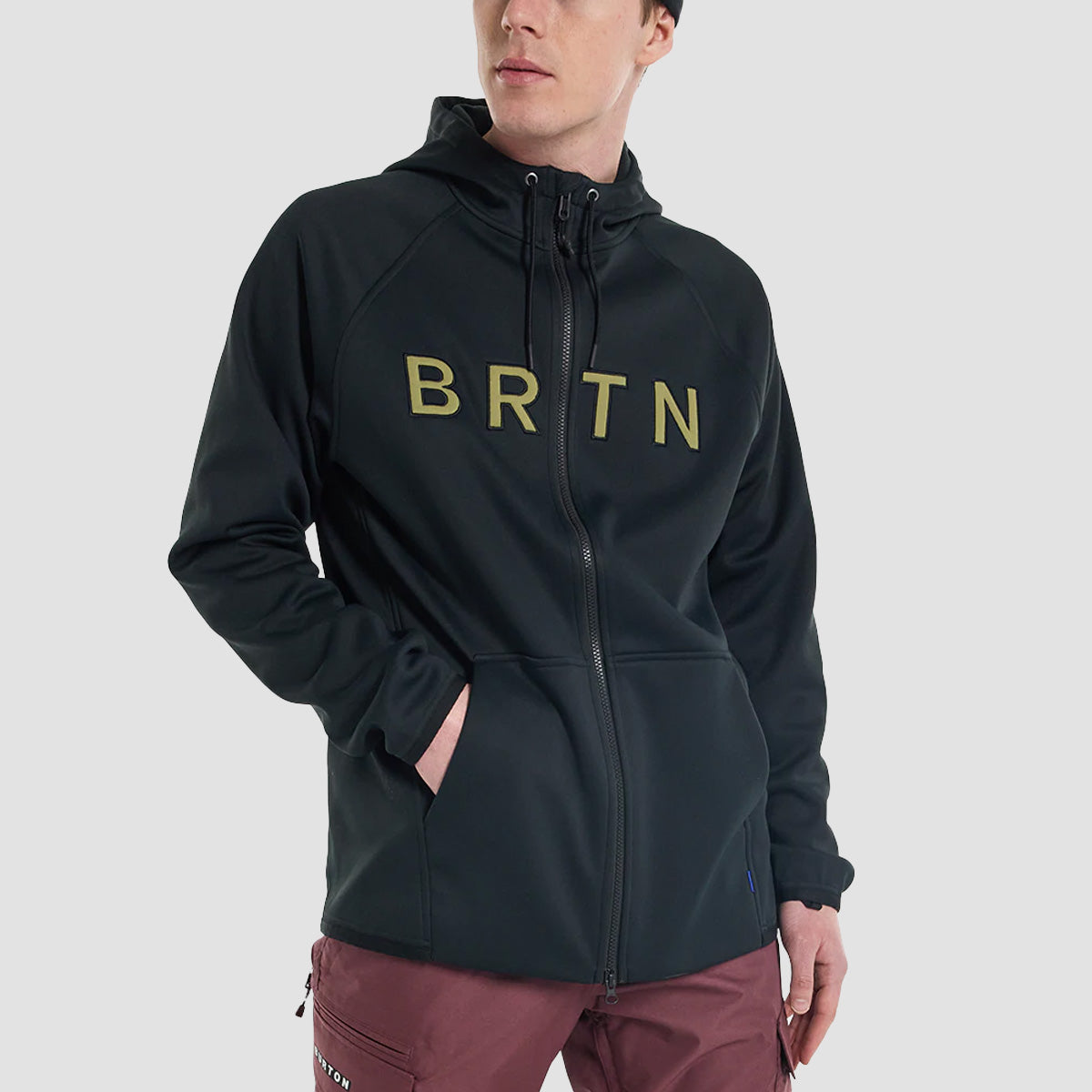 Burton Crown Weatherproof Snow Zip Fleece True Black