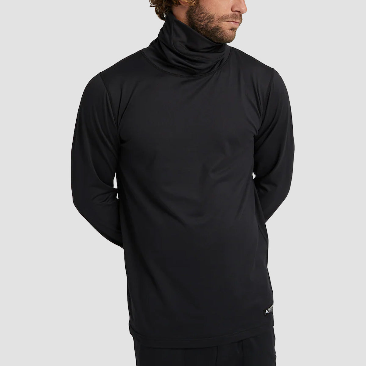 Burton Midweight Base Layer Long Neck Longsleeve T-Shirt True Black