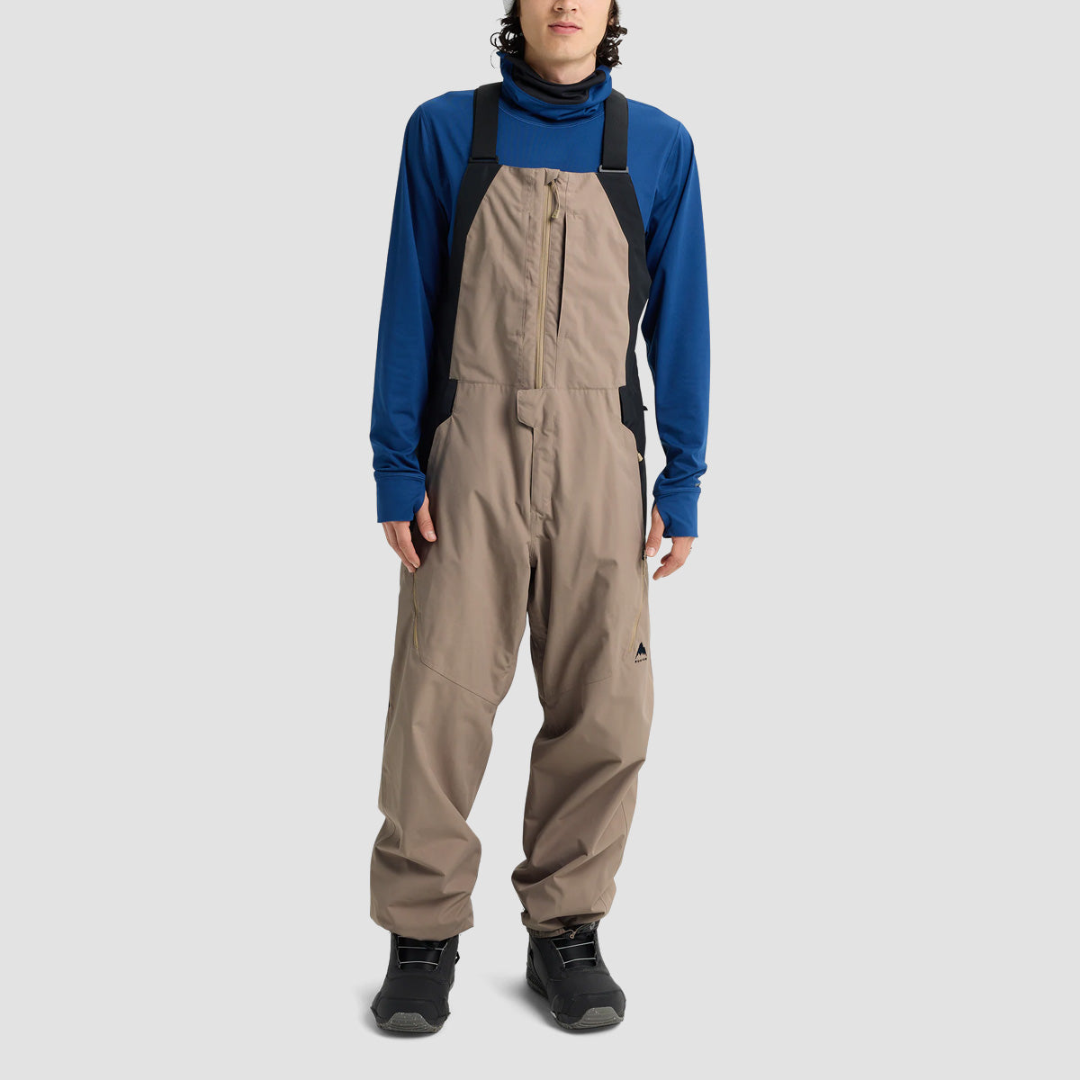 Burton Reserve 2L Relaxed Snow Bib Pants Summit Taupe/True Black