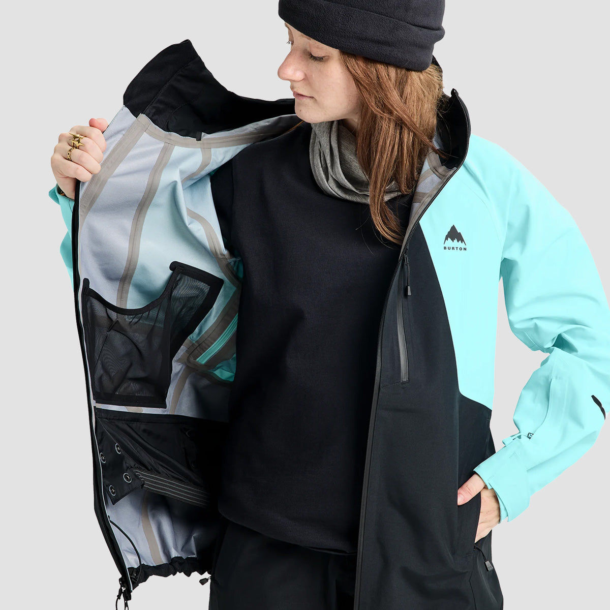 Burton Reserve 3L Snow Jacket True Black/LightL - Womens