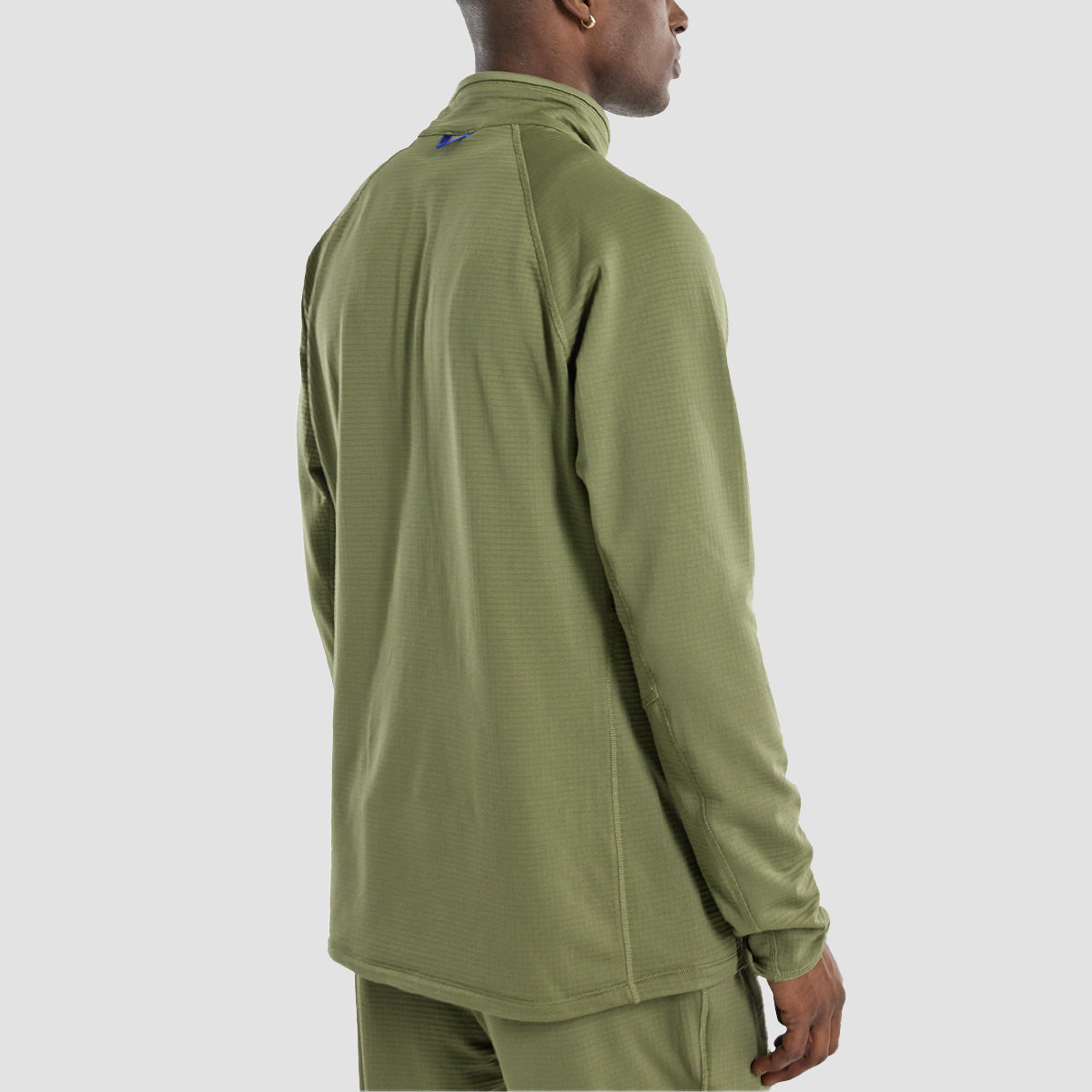 Burton Stockrun Grid Half-Zip Fleece Forest Moss